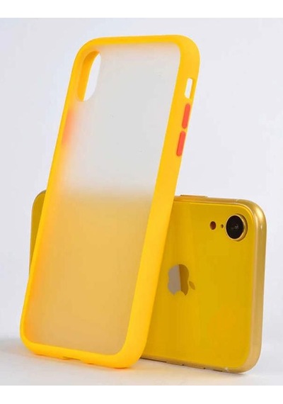 Apple Uyumlu iPhone Xr 6.1 Mat El İz Tutmaz Anti Shock Kaliteli Kılıf Siyah