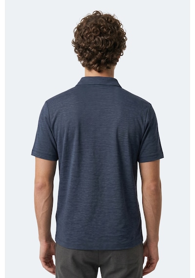 Slazenger Khan Erkek Polo Yaka Lacivert Tişört