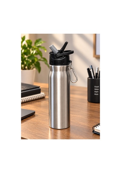 -12 500 Ml Çelik Matara Şah-2850 Gri
