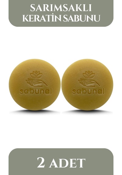 Sabunal Sarımsaklı Keratin Sabunu 2 Adet - Saç Besleyici Sabun