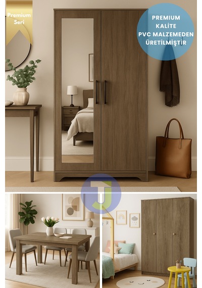 Technojet Premium Seri Kendinden Yapışkanlı Ahşap Desenli Pvc Kaplama 60cmx500cm Vizon