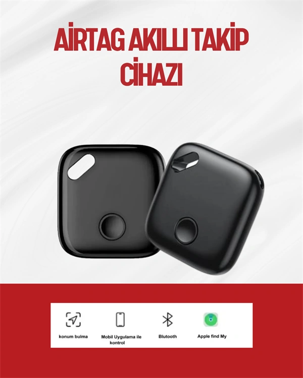 İos Uyumlu Smart Tag Uzun Pil Ömrü Bul Uygulaması İle Entegre Akıllı Takip Cihazı .