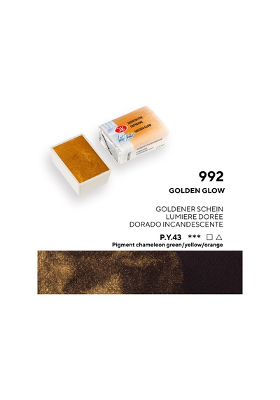 St. Petersburg White Nights Tam Tablet Sulu Boya 992 Golden Glow Çok Renkli