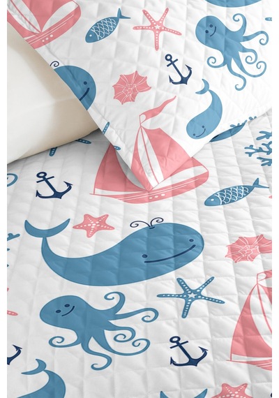 Marine Mavi Genç Odası Tek Kişilik Pike Takımı - Deniz Temalı Pembe 160x220 Cm Kapitone Yatak Örtüsü Bulanık Pencere Melodisi Marine Mavi Genç Odası Tek Kişilik Pike Takımı - Deniz Temalı Pembe 160x220 Cm Kapitone Yatak Örtüsü Bulanık Pencere Melodisi