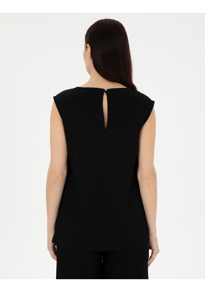 Pierre Cardin Kadın Kısa Kollu Bluz 50301168-vr046 Siyah