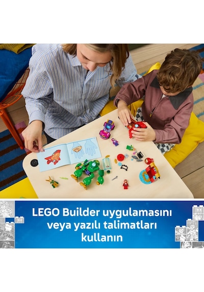 LEGO® ǀ Marvel Loki - Iron Man Takımına Karşı 11211 - 4+ için Minifigür İçeren Oyuncak Yapım Seti (204 Parça)