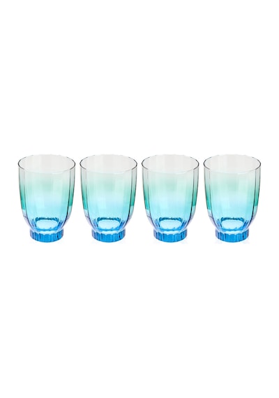 Raklee Elite 4'lü Meşrubat Bardağı - Mavi - 320 Ml Renkli