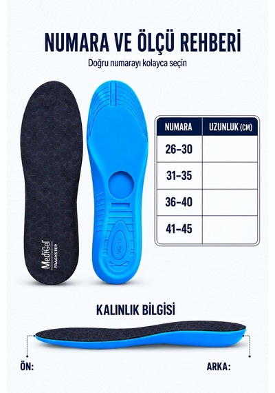 Mg18 - Trackstep Gizli Hazneli, Konum Takipli Airtag Uyumlu İç Tabanlık Çocuk & Demans