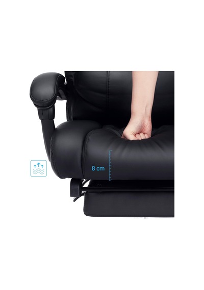 Ayak Uzatmalı Ofis Koltuğu, Bel Destekli, Suni Deri, Siyah 67 X 66 X 116 Cm Obg71b Çok Renkli Ayak Uzatmalı Ofis Koltuğu, Bel Destekli, Suni Deri, Siyah 67 X 66 X 116 Cm Obg71b Çok Renkli