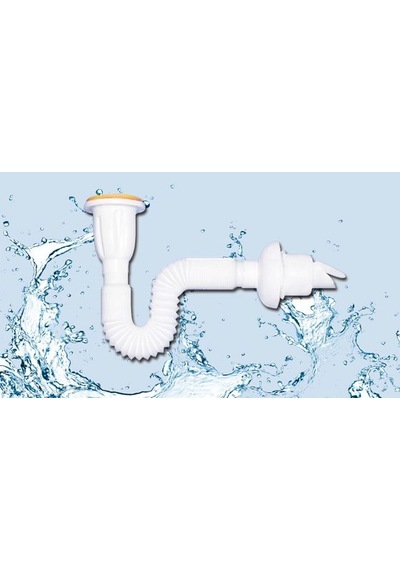 Çekvalfli Körüklü Muflu Lavabo Sifonu