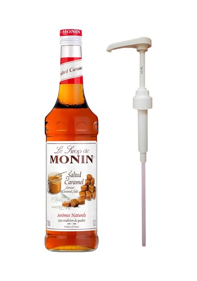 Monin Tuzlu Karamel Şurubu 700 ML + Şurup Pompası