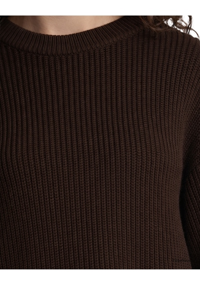 Trikonova Oversize Triko Kazak Kahverengi