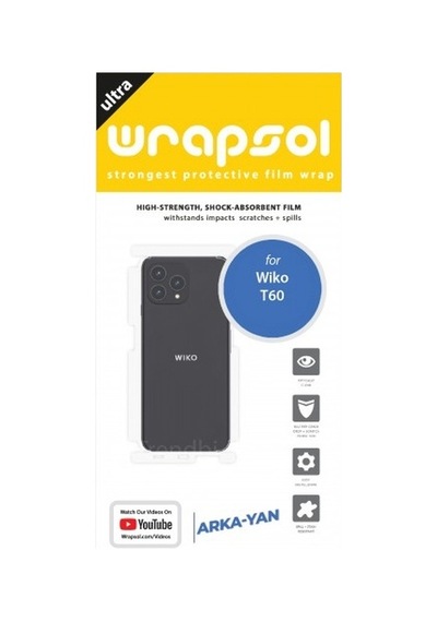 Wiko T60 Arka Ve Yan Koruyucu Poliüretan Film