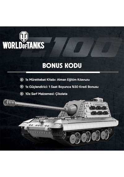Reobrix E100 Heavy Tank 77037 Brick Yapım Seti