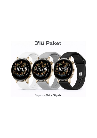 Huawei Watch Gt3 42mm / Gt2 42mm Uyumlu 3'lü Yumuşak Soft Yüksek Kalite Spor Kordon