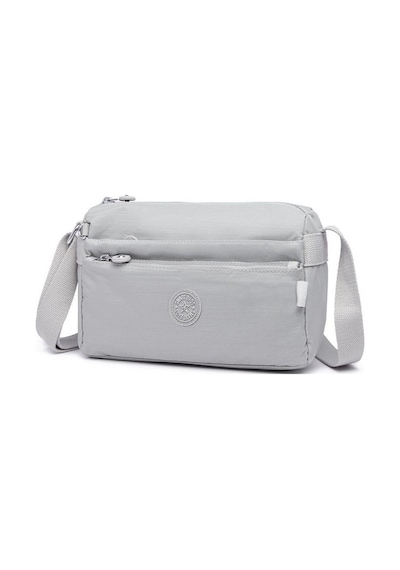 Smart Bags 1006 Krınkle Kumaş Postacı Çantası (Açık Gri) Açık Gri