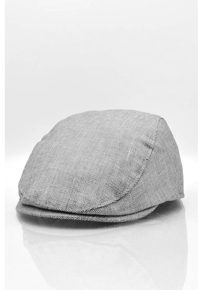 Külah Erkek Siyah Kasket Cotton Irish Flat Cap Şapka-Siyah-Standart