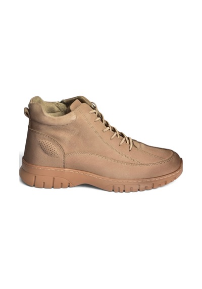 Fox Shoes Z555663401 Vizon Hakiki Deri Nubuk Kadın Bot