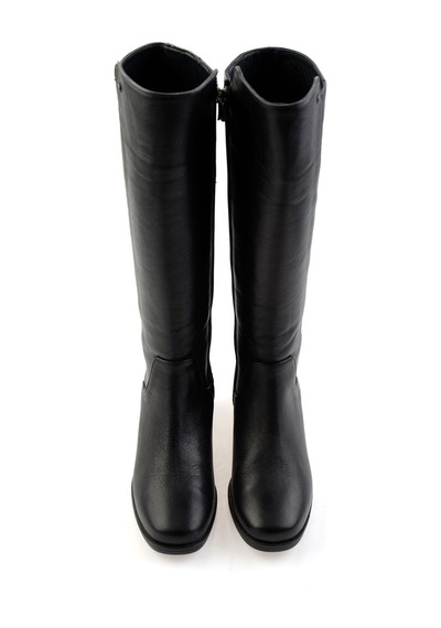 Bambi Siyah Leather Kadın Çizme K03586414003 Siyah