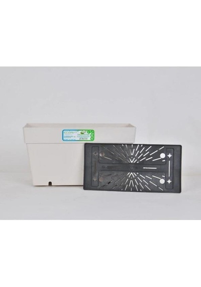 Omnipazar So-yb01a Dekoratif Askılı Yalı Balkon Saksı 6.5 Litre No 1 Kirli Beyaz 113