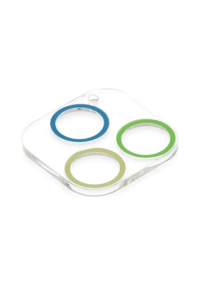 Apple iPhone  Uyumlu  13 Pro Renkli Kamera Lens Koruma Cam - Yeşil-sarı Çok Renkli