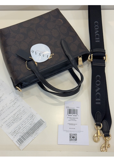 Coach City Mini Tote Kadın Çanta Acı Kahverengi