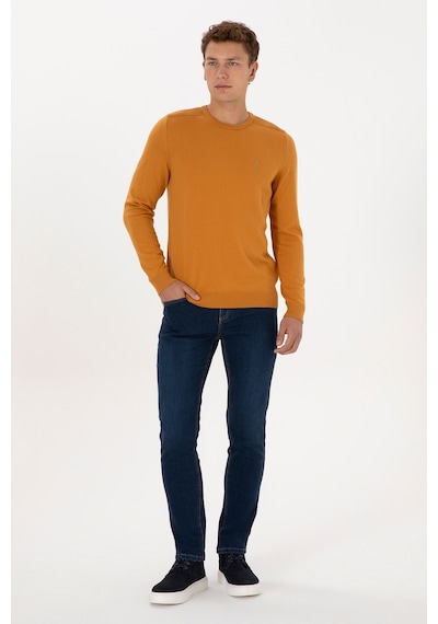 U.S. Polo Assn. Erkek Koyu Mavi Slim Fit Jean Pantolon 50316544-DN0030 U.S. Polo Assn. Erkek Koyu Mavi Slim Fit Jean Pantolon 50316544-DN0030