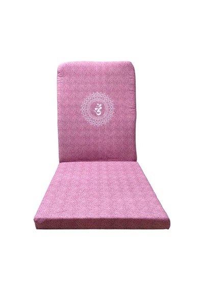 Remege Mandala Baskılı Backjack Meditasyon Sandalyesi Fuşya Dalgalı Fyd2 Fuşya