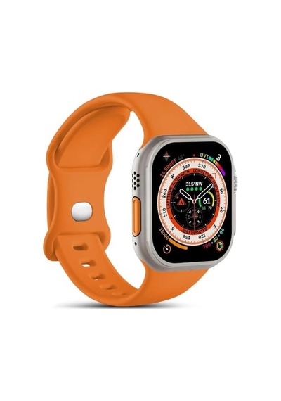 Apple Watch Ultra İçin Kordon Activeflex Wristband Turuncu