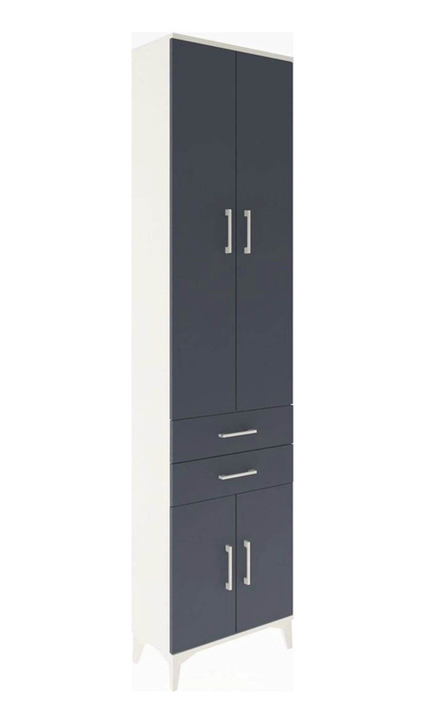 Arges Dolap 5 Raflı 2 Çekmeceli 4 Kapaklı 60x30x243 Aytaşı-an... Aytaşı