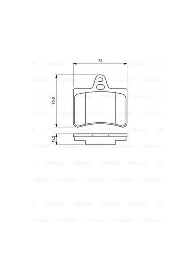 Citroen C5 2.0 2001-2008 Bosch Arka Balata