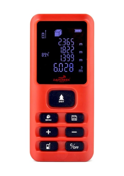 Dawreek Mesafe Ölçer E40 Red 80 Metre Dijital El Tipi Mesafe Ölçüm Cihazı