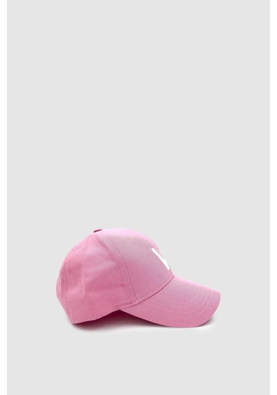 Wuclo W Nakışlı Ayarlanabilir Unisex Spor, Günlük Ve Outdoor Şapka / Kep Pembe