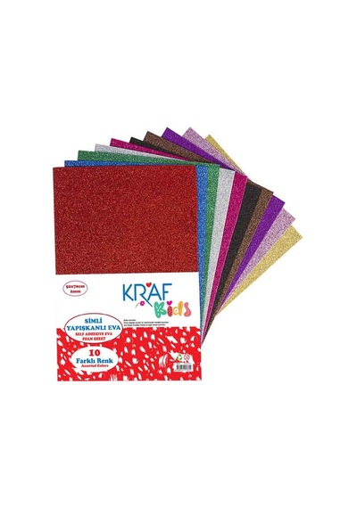 Kraf Eva Simli Yapışkanlı 50X70 CM 2 MM - Karışık Renk Paket