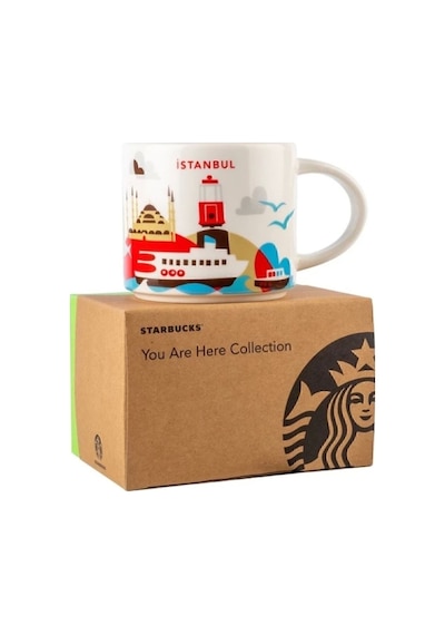 Starbucks Şehir Temalı Kupa Serisi - Istanbul 414ml Beyaz