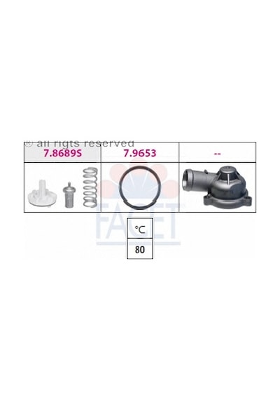 Termostat 80 Derecec 03c121110l Facet 7.8689k