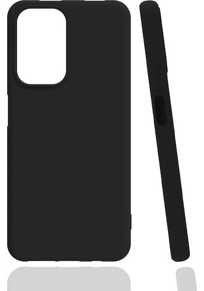 Noktaks - İnfinix Note 8 Uyumlu - Kılıf Mat Soft Esnek Biye Silikon - T17553 - Siyah Siyah