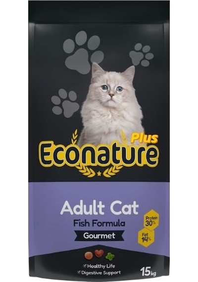 Econature Plus Gurme Balıklı Yetişkin Kedi Maması 15 Kg
