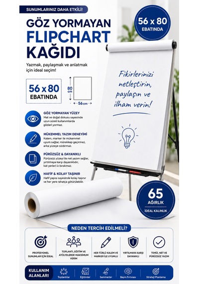 Premium Çocuklar İçin Göz Yormayan Kullan At Kağıt 56x80 Cm 25 Li Çizim, Boyama Ve Yaratıcı Etkinlikler İçin
