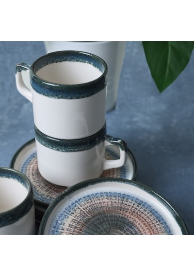 Keramika Hydra Stackable Çay Takımı 12 Parça 6 Kişilik 21279