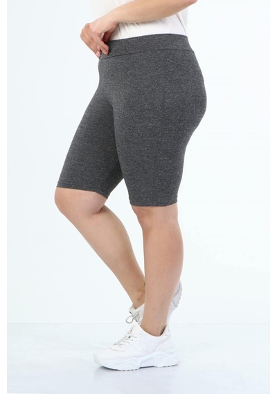 Myline Beli Lastikli Spor Tayt-1378 Gri
