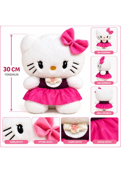 Hello Kitty 30 Cm Peluş Oyuncak 046 - Pembe