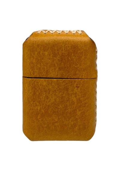 Handmade El Yapımı Hakiki Deri Zippo Modeli Çakmak Camel