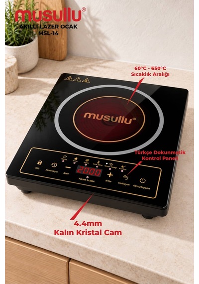 Musullu MSL-14 2000 W Tekli Elektrikli Ocak