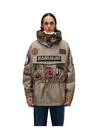 Napapıjrı Napapijri Skidoo 1990 Patch Erkek Yeşil Outdoor Ceketi 35684 Haki