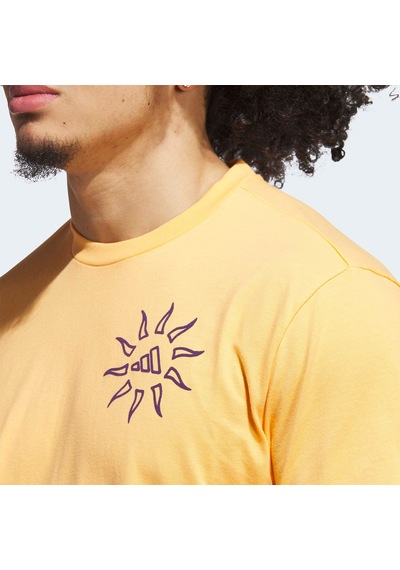 Adidas Grafik Erkek Turuncu Basketbol T-shirt Jx1737