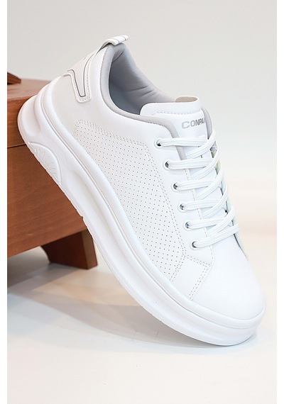 2230-conpax Mcqueen Modeli Anatomik Tabanlı Üst Kalite Unisex Sneakers Ayakkabı Beyaz
