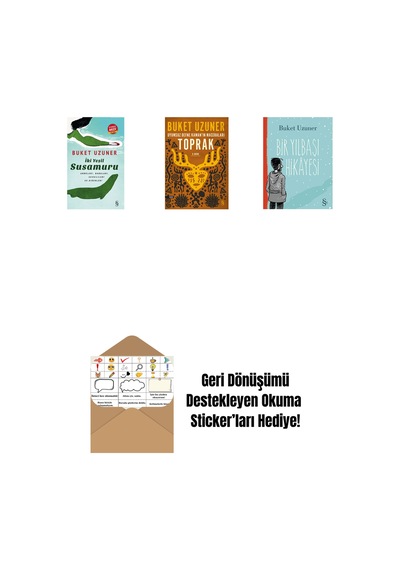 İki Yeşil Su Susamuru Midi Boy + Uyumsuz Defne Kaman'ın Maceraları - Toprak + Bir Yılbaşı Hikâyesi + Okuma Sticker'ları