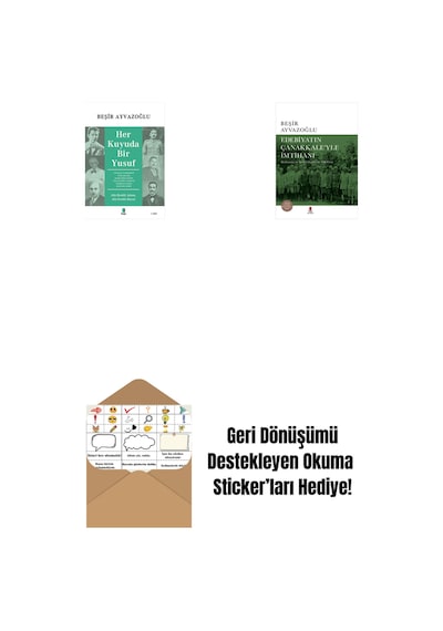 Her Kuyuda Bir Yusuf + Edebiyatın Çanakkale Yle İmtihanı Ciltli + Okuma Sticker'ları