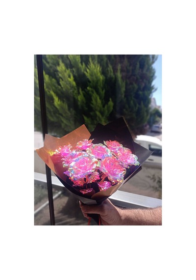 10'lu Sonsuzluk Gülü Buketi Galaksi Pembe Sonsuzluk Gülü Pembe - 711054601 Pembe